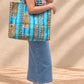 Handblock Tote Bag | Pink Floral