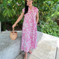 Kiara Cotton Dress - Pink Blossom