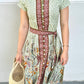 Batik Cotton Dress | Green Brown
