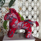 SET OF 3 : HORSE CNY ORNAMENT- Batik Red Blue