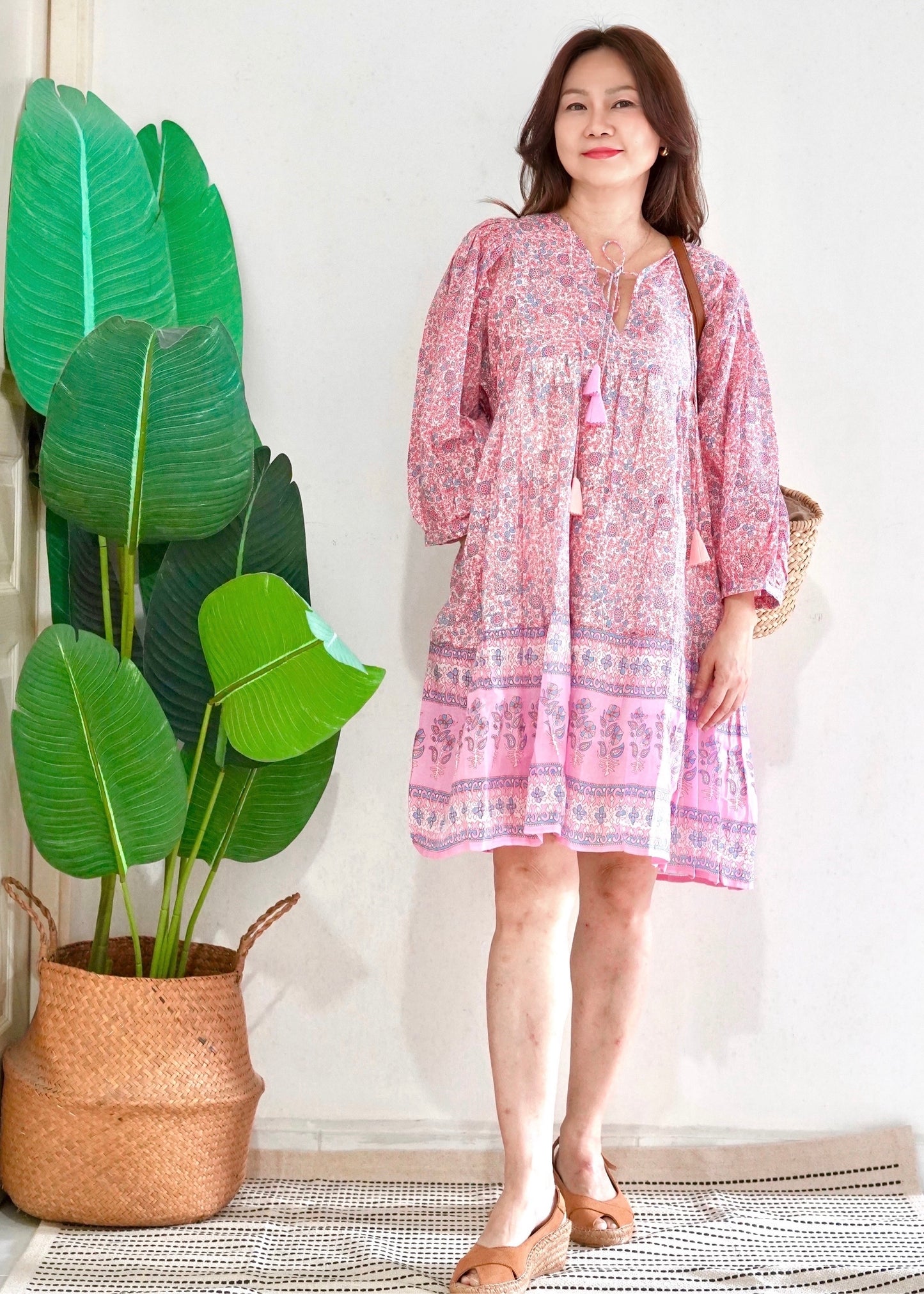 Anna Babydoll Dress | Pink Popsicle