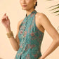 Eka Halter Batik Top | Vintage Turquoise