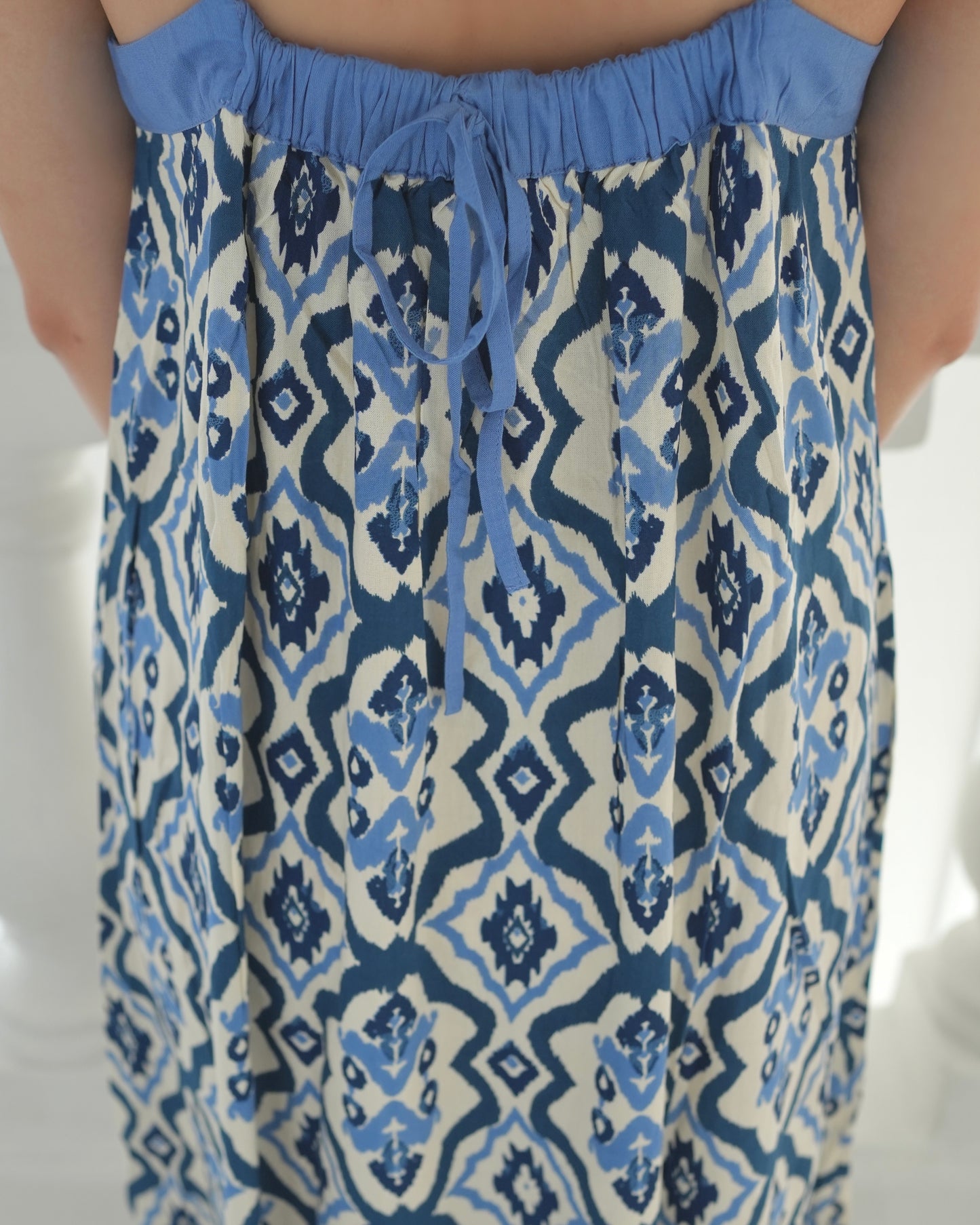 Ase Spaghetti Strap Dress - Tribal Blue