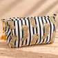 Handblock Cotton Pouch |  Mono Leopard