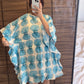 Handblock Kaftan - Free size (Fit up to L)