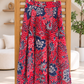 Suzie Batik A-line Skirt - Red Batik