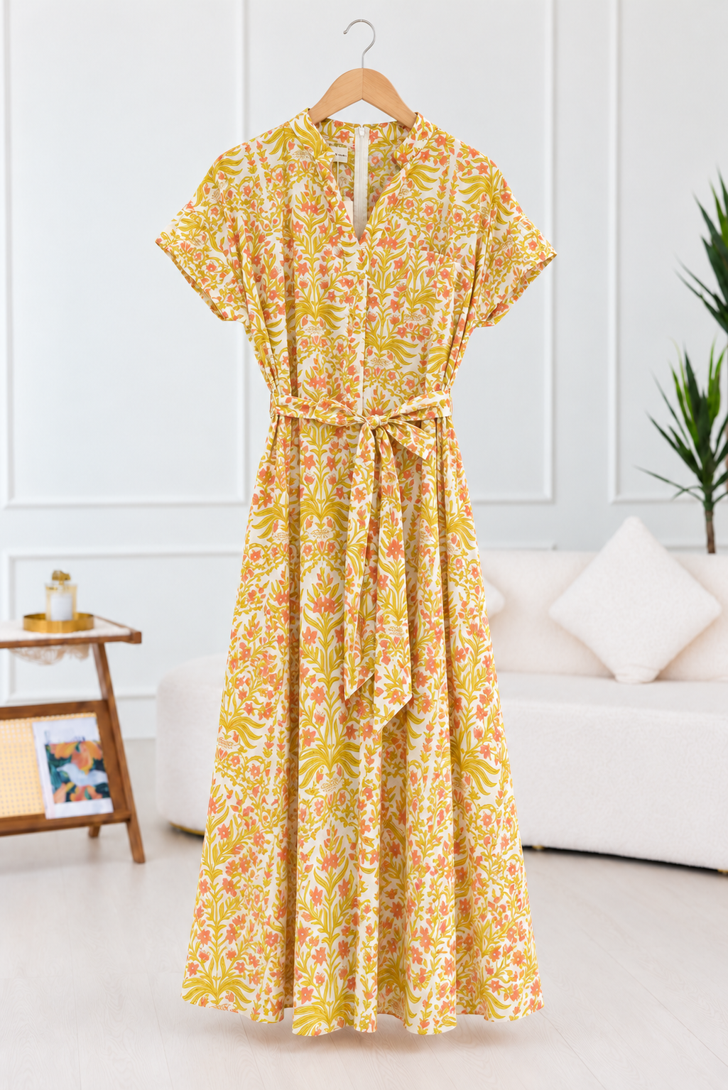 Monica Cotton Dress | Summer Yellow