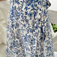 Mara Wrap Skirt | Floral Blue