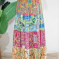 Silky Patchwork Skirt | Patchwork Pink
