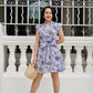 Sera Mini Dress - Floral Navy