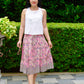 Suzie Batik A-line Skirt - Peony Whisper