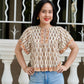 Hali Cotton Top | Boho Brown