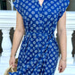 Kiara Cotton Dress | Blue Daisy