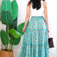 Zenus Handblock Skirt | Popsicle Turquoise