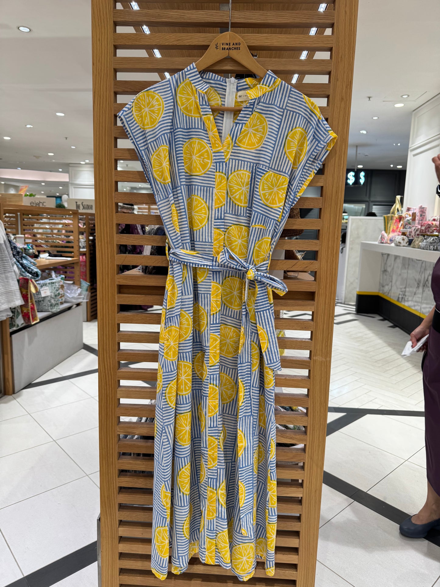 Kiara Cotton Dress | Blue Lemonade