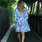 Sienna Bell Sleeve Dress -Hawaiian Blue