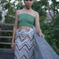 Naomi Wrap Skirt - Zig Zag Pink