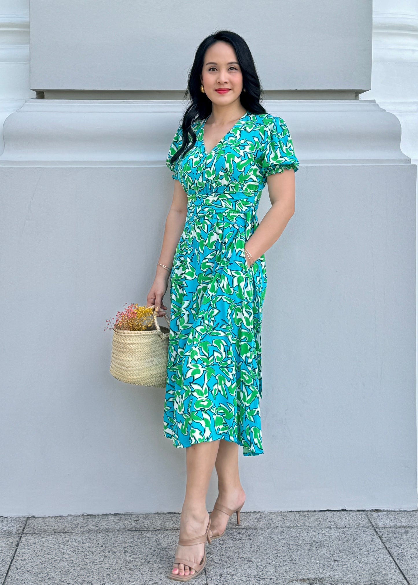 Jude Dress - Marine Blue Green