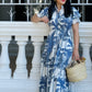 Debra Maxi Dress - Blue Palm