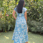 Kiara Cotton Dress - Blue Blossom