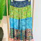 Silky Patchwork Skirt