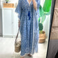 Junia Cotton Kaftan - Summer Blue
