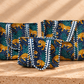Handblock Tote Bag | Blue Leopard