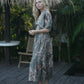 Nori Maxi Dress -Khaki Palm