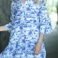 Sienna Bell Sleeve Dress -Hawaiian Blue