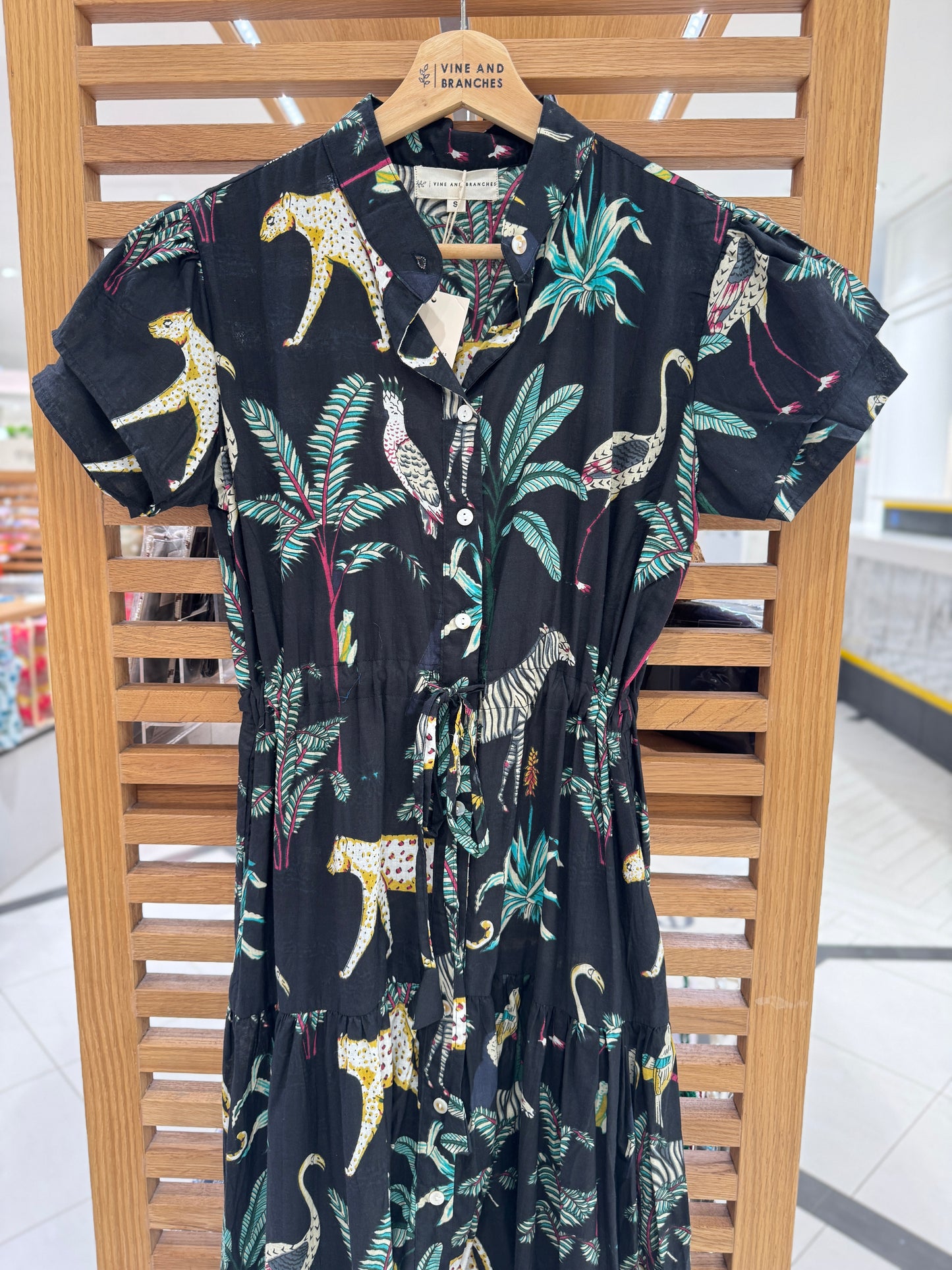 Debra Maxi Dress - Jungle Black