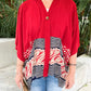 Batik Kimono- Audrey Red Batik