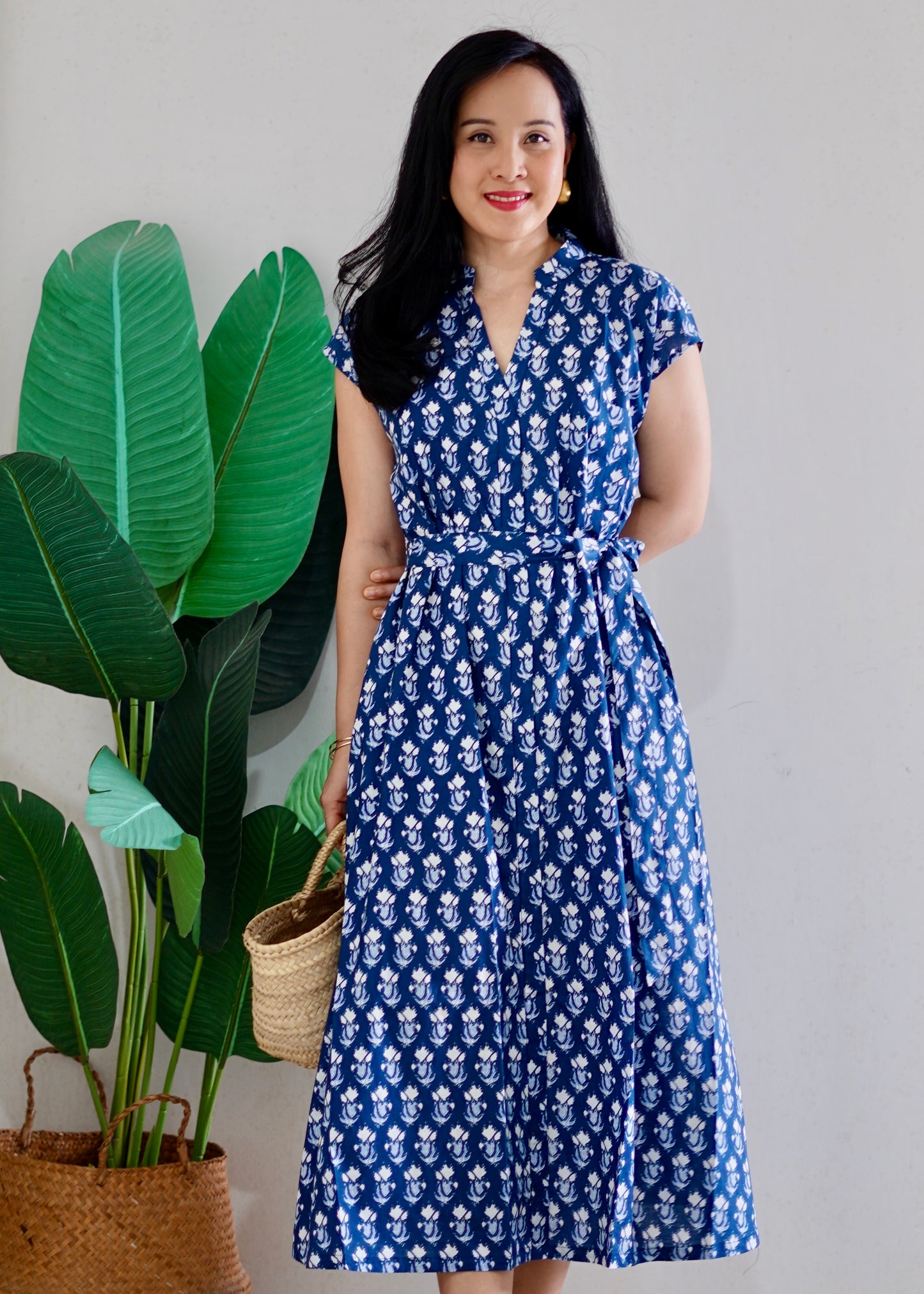Kiara Cotton Dress | Blue Reverie