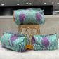 Handblock Cotton Pouch | Lilac Tiger