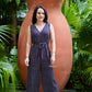 Mia Jumpsuit | Black Speckle