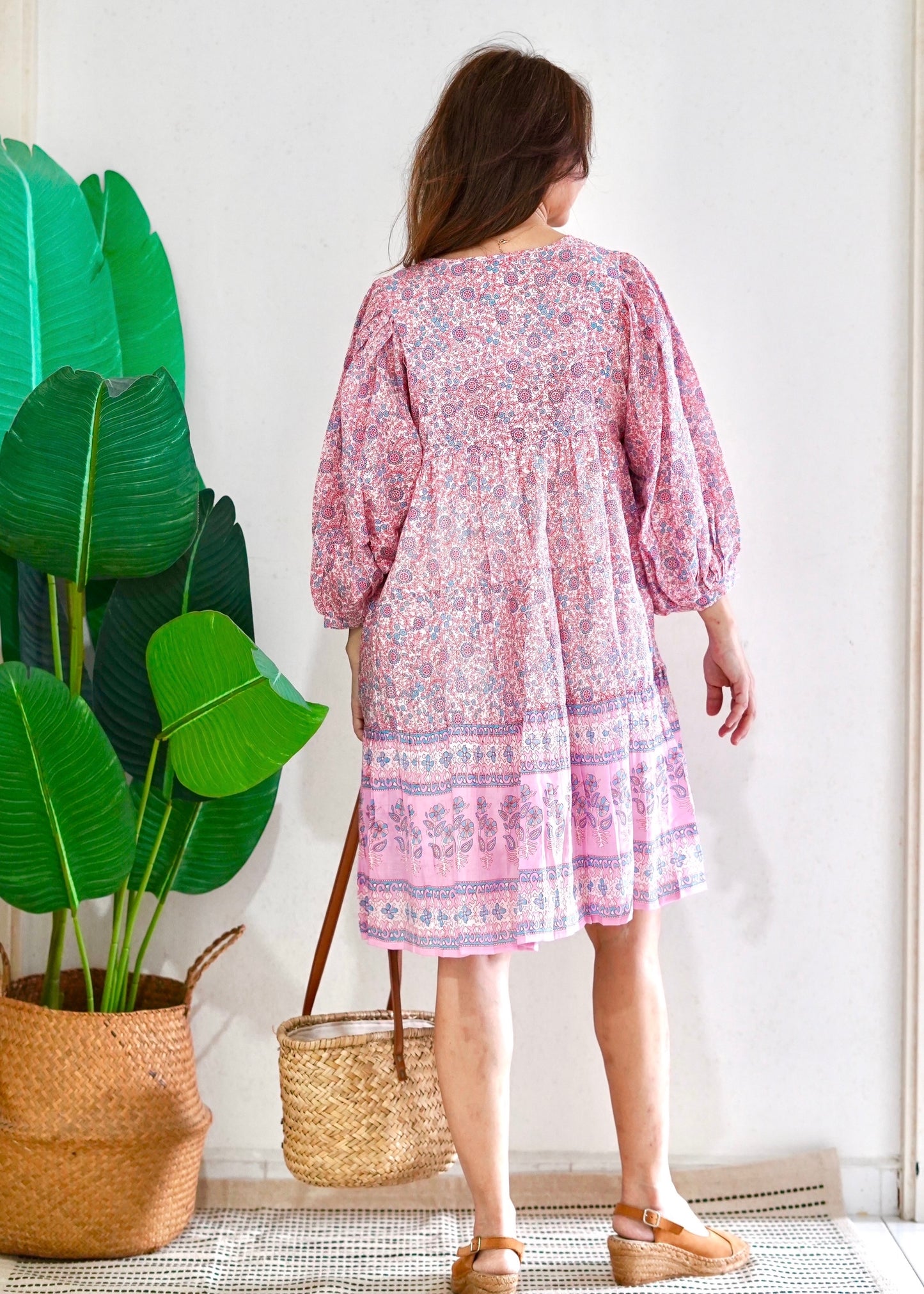 Anna Babydoll Dress | Pink Popsicle