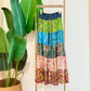 Silky Patchwork Skirt