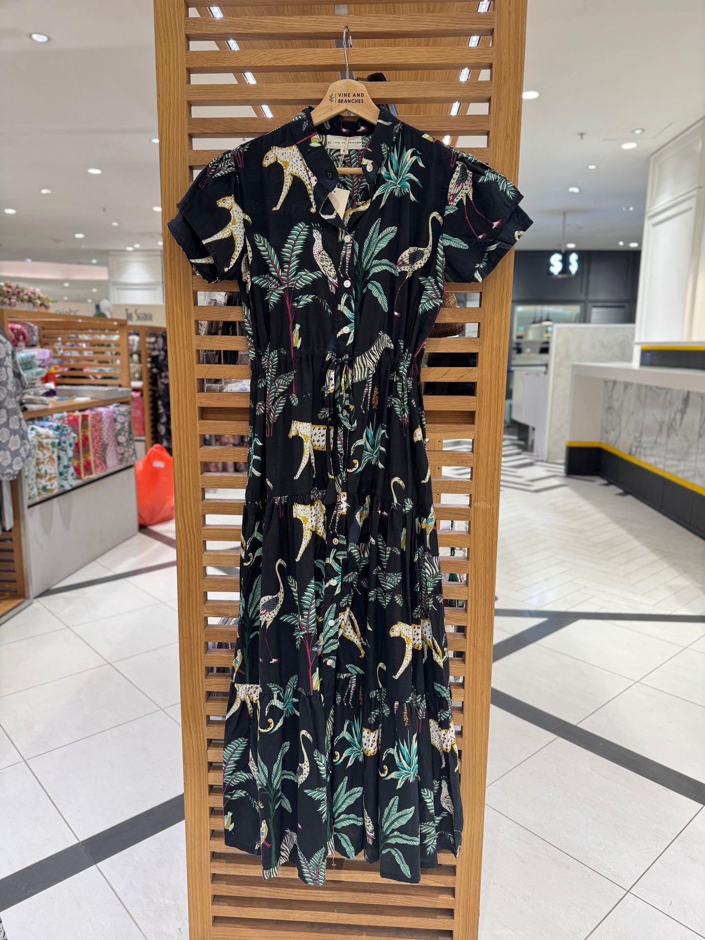 Debra Maxi Dress - Jungle Black