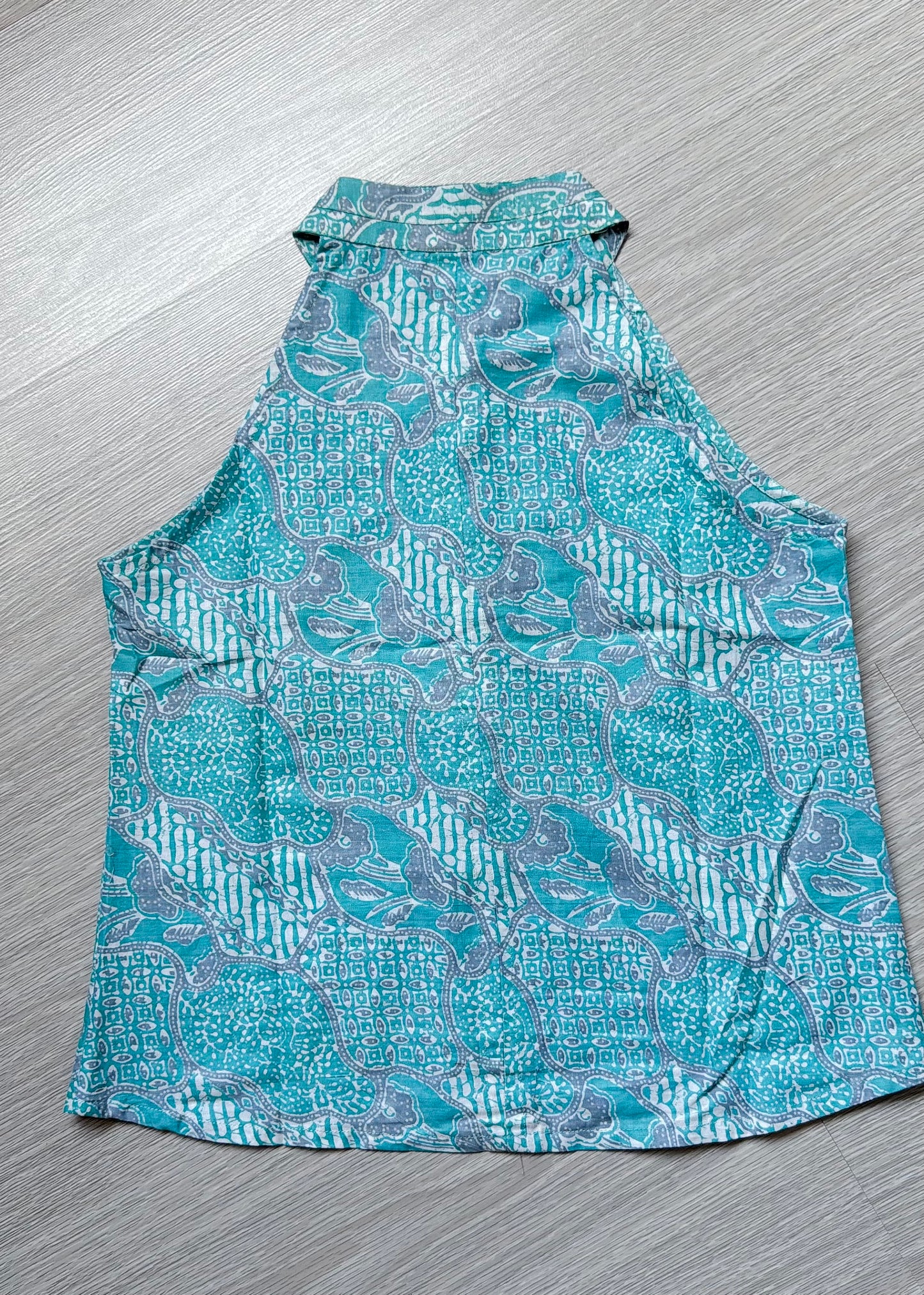 Eka Halter Batik Top | Turquoise