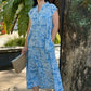 Kiara Cotton Dress - Coastal Blue [ DM for availability in store ]