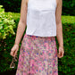 Suzie Batik A-line Skirt - Peony Whisper