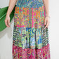 Silky Patchwork Skirt | Patchwork Pink