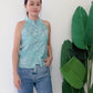 Eka Halter Batik Top | Turquoise