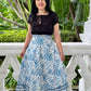 Mara Wrap Skirt | City Blue