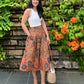 Suzie Batik A-line Skirt - Floral Brown