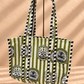 Handblock Tote Bag | Alfresco Green