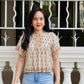 Hali Cotton Top | Boho Brown
