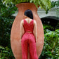 Kali Jumpsuit | Magenta Sunbird