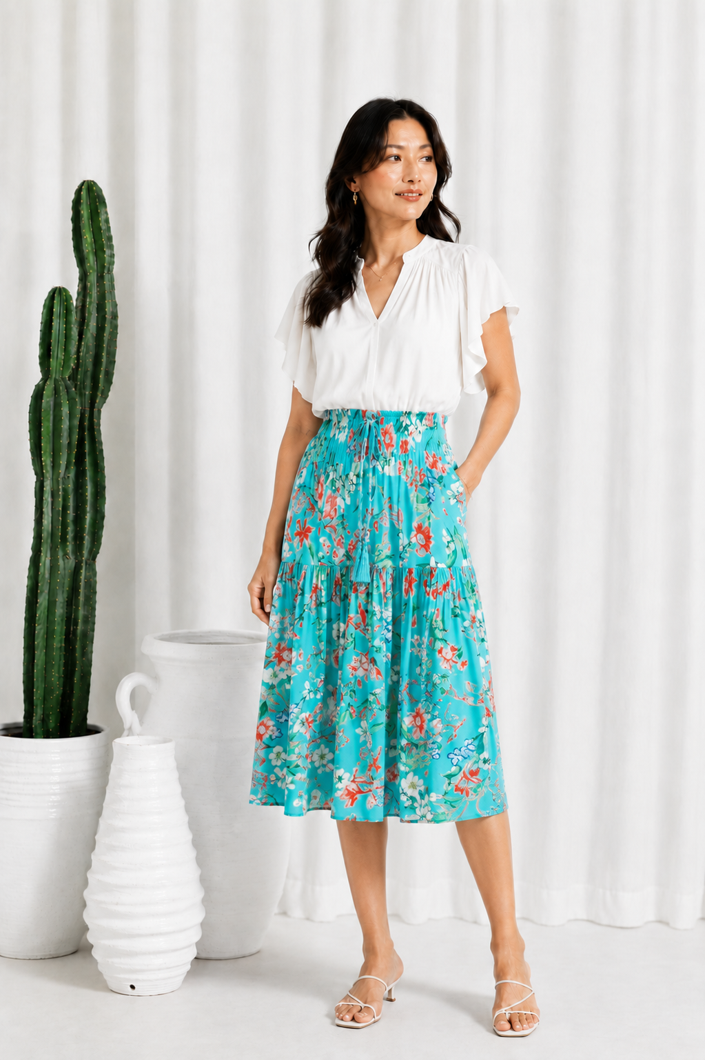 Sammie Skirt I Ocean Turquoise