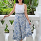 Mara Wrap Skirt | Floral Blue