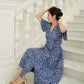 Galia Flutter Sleeve Dress - Spring Blue